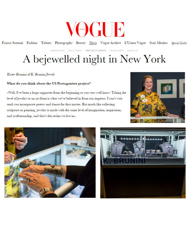 Vogue Italia, KBrunini, US Protagonists, New York, Jewelry