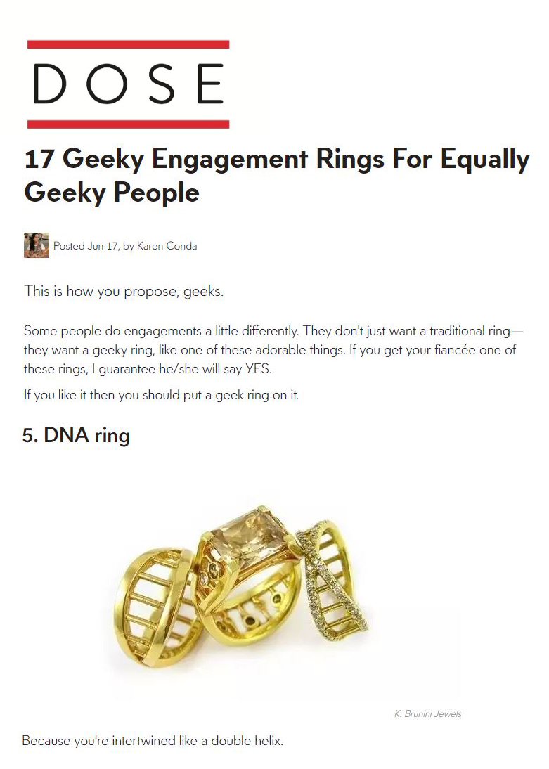 Dose K Brunini Jewels DNA Rings