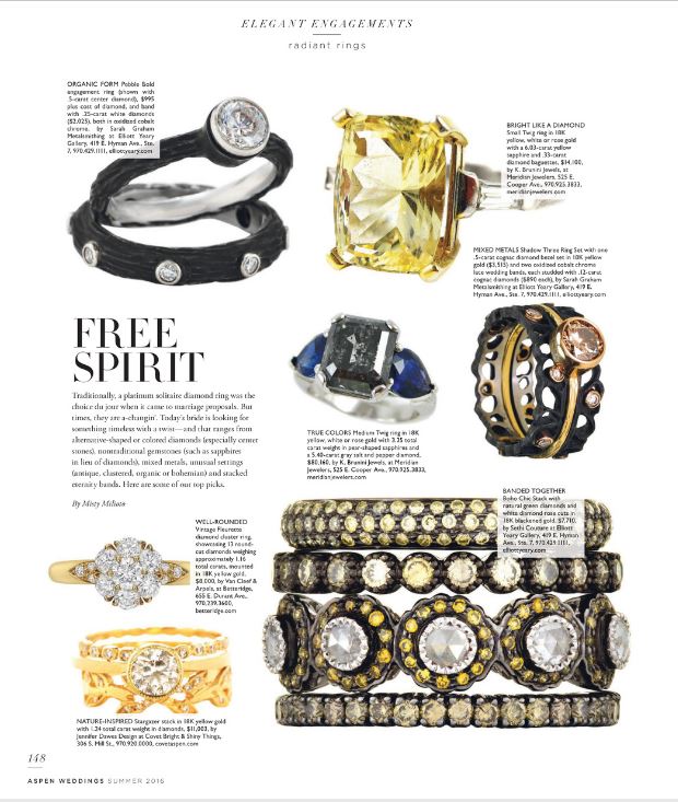 Aspen Magazine Summer 2016 K Brunini Jewels Twig Ring