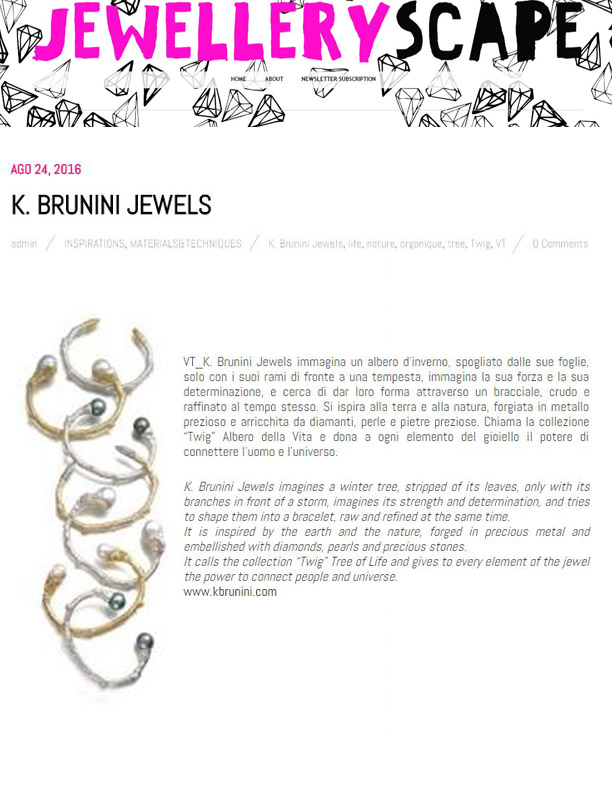 K Brunini Jewellery Scape Twig Bracelets