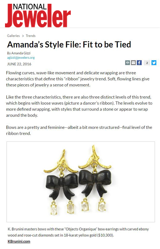 National Jeweler Amanda's Style File K Brunini Jewels
