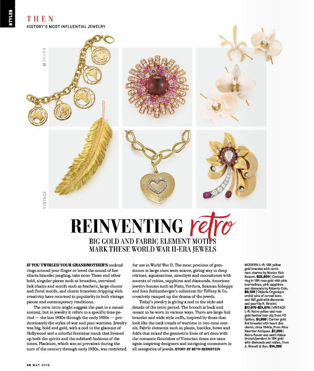 Indesign, K. Brunini, Jewelry, Orchid, Pin
