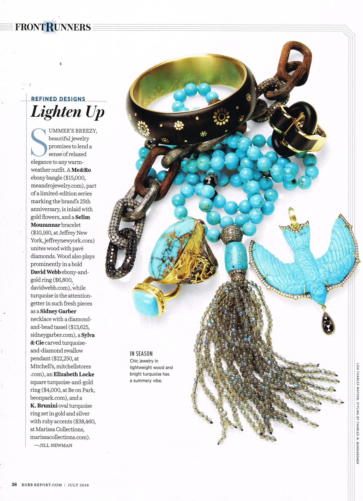 Robb Report Summer K Brunini Jewels Opal