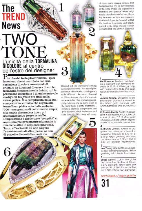 Two Toned, Vogue Gioiello, Kbrunini, Tourmaline, Ring